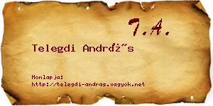 Telegdi András névjegykártya