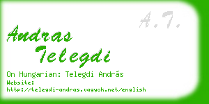 andras telegdi business card